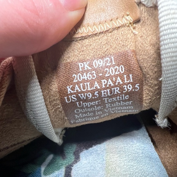 Olukai Women's KAULA PA'A LI Linen Espadrille Sneakers Shoes Size 9.5 - Picture 6 of 6